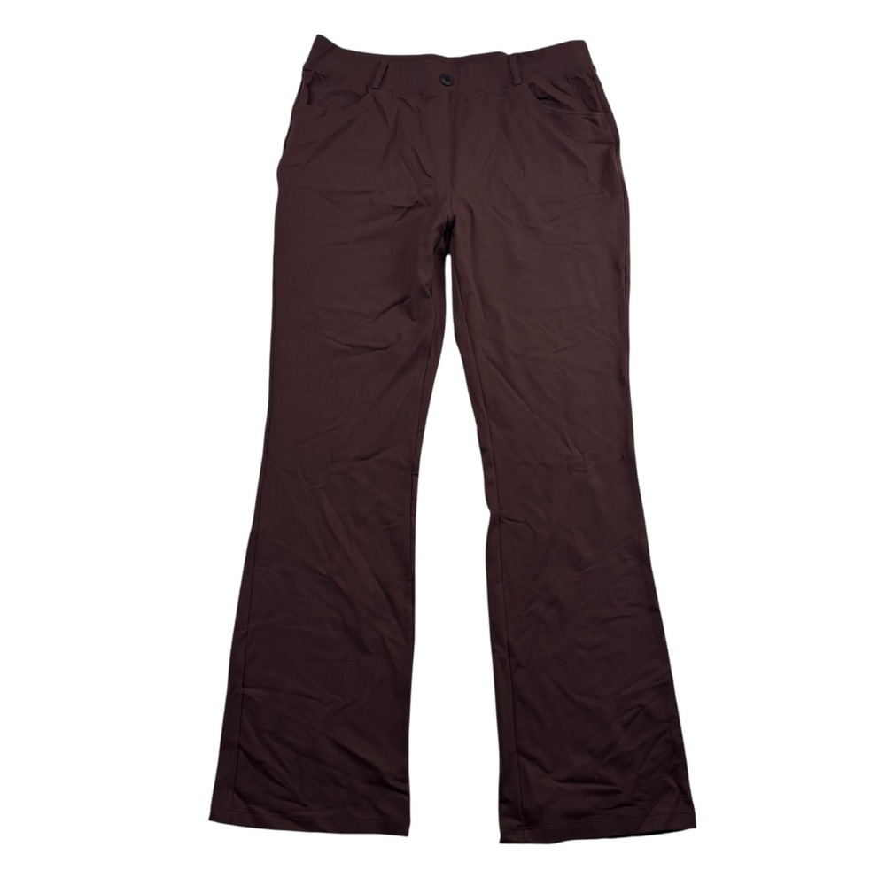 NWT Baleaf Maroon Bootcut Leg Pull On Pants Tech Nylon Spandex Stretch Sz XL